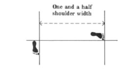 Feet positions diagram